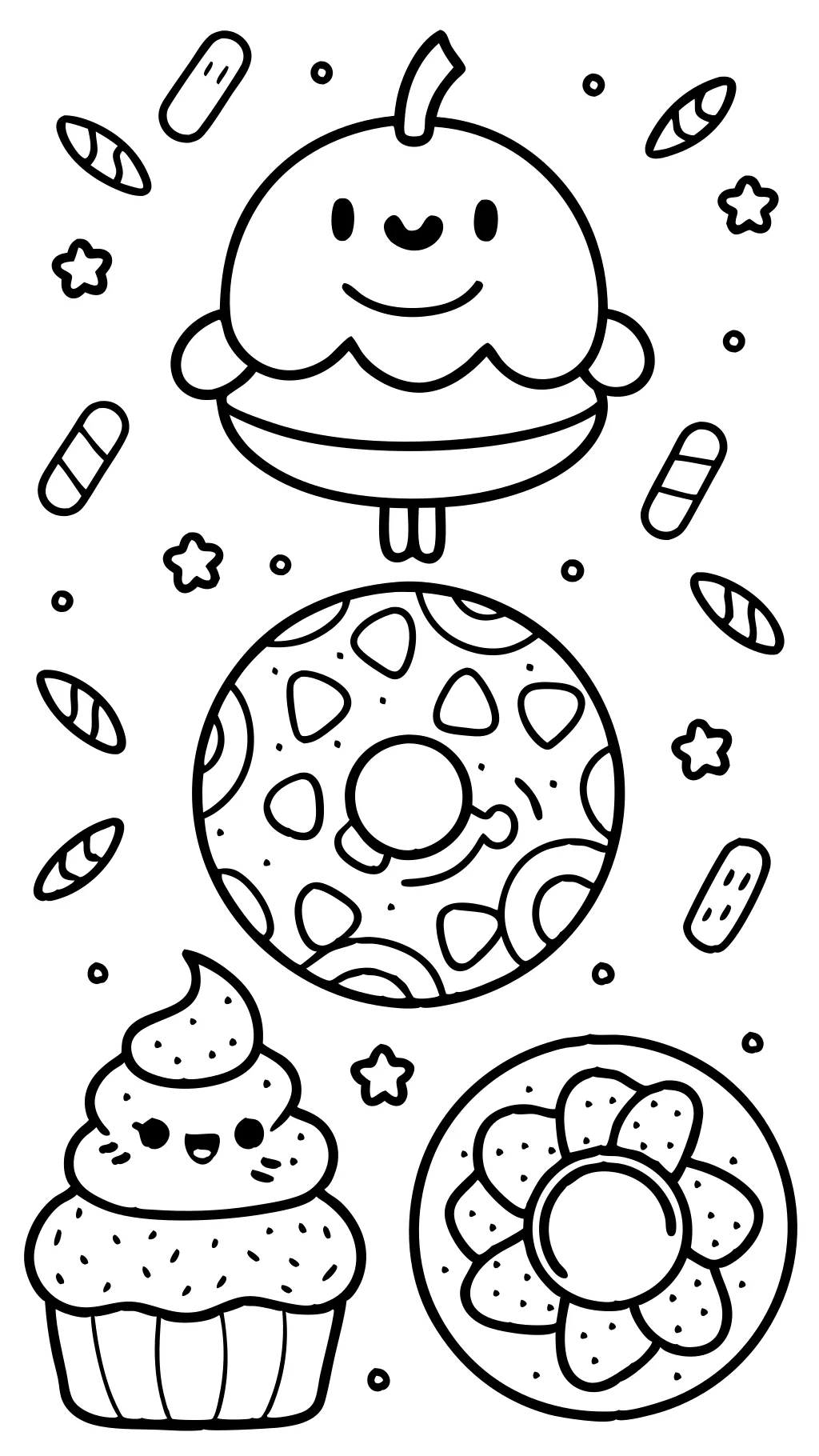 coloriages de beignets